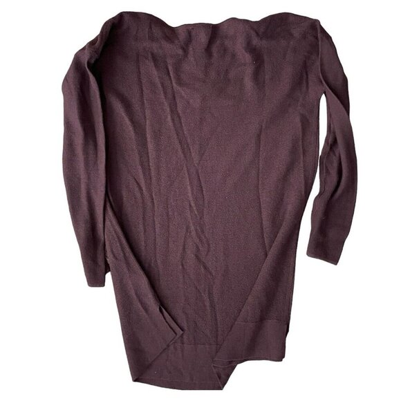 J Jill NWT Washable Merino Wool Knit Sweater Womens S Tall Spiced Wine Red Long - Picture 2 of 8